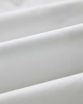 material shot of the fabric on The Hyde Shirt in White Pinpoint Oxford, Wovens by Taylor Stitch