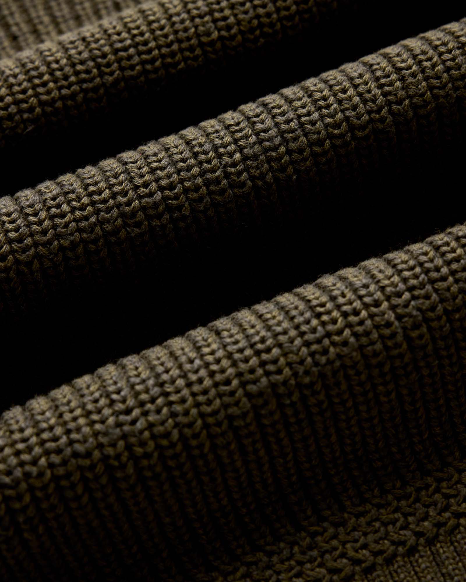 material shot of the fabric on The Mariner Cardigan in Heather Loden Slub, Knits by Taylor Stitch