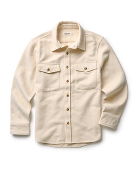 The Maritime Shirt Jacket in Vintage White Moleskin Twill: Featured Image, Outerwear by Taylor Stitch