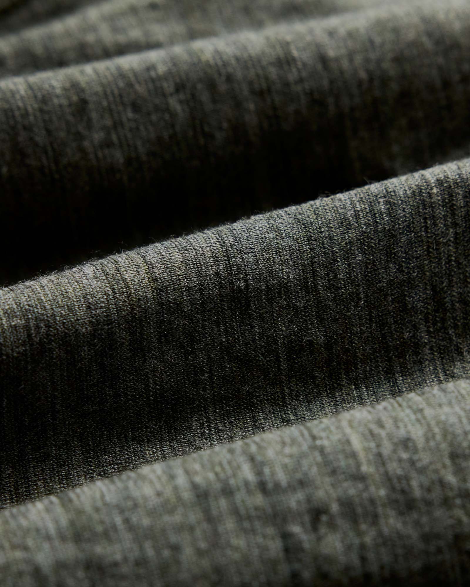 material shot of the fabric on The Merino Boxer in Heather Army, Accessories by Taylor Stitch