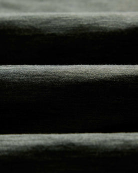 material shot of the fabric on The Merino Long Sleeve Tee in Heather Army, Knits by Taylor Stitch