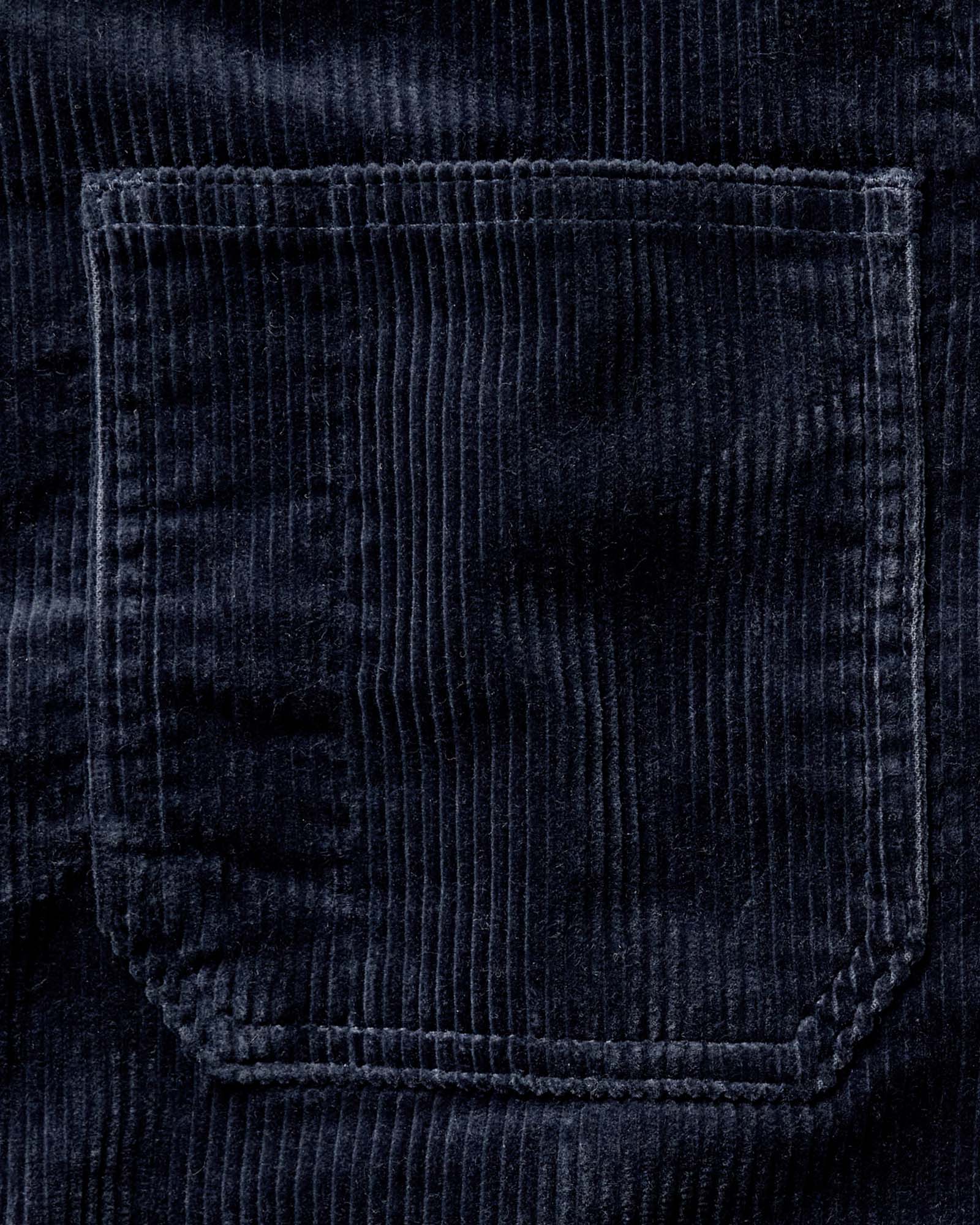 material shot of the pocket on The Ojai Jacket in Dark Navy Corduroy, Outerwear by Taylor Stitch
