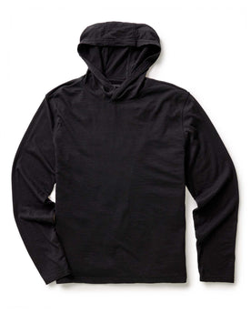 The Ridgeline Merino Hoodie in Coal, Knits by Taylor Stitch