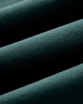 material shot of the fabric on The Yosemite Shirt in Dark Forest, Wovens by Taylor Stitch