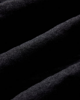 material shot of the fabric on The Apres Pant in Heather Coal Quilted Jersey, Bottoms by Taylor Stitch