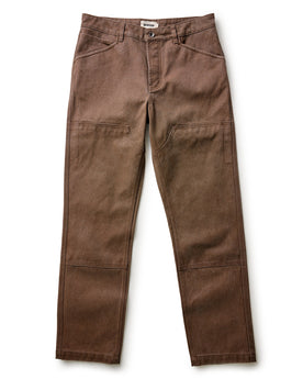 flatlay of The Chore Pant in Aged Penny Chipped Canvas, Bottoms by Taylor Stitch