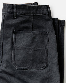 material shot of the pocket on The Chore Pant in Coal Chipped Canvas, Bottoms by Taylor Stitch