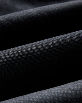 material shot of the fabric on The Chore Pant in Coal Chipped Canvas, Bottoms by Taylor Stitch