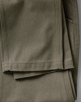 material shot of the cuff on The Chore Pant in Stone Chipped Canvas, Bottoms by Taylor Stitch
