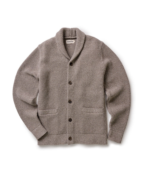 The Crawford Cardigan Sweater in Coffee Twist | Taylor Stitch