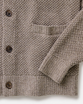 material shot of the cuffs on The Crawford Sweater in Coffee Twist, Knits by Taylor Stitch