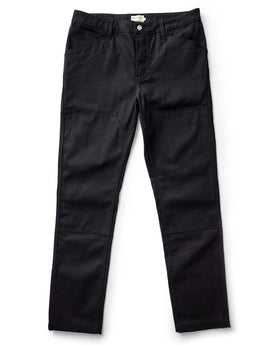 flatlay of The Good Acre Chore Pant in Black Canvas, Bottoms by Taylor Stitch