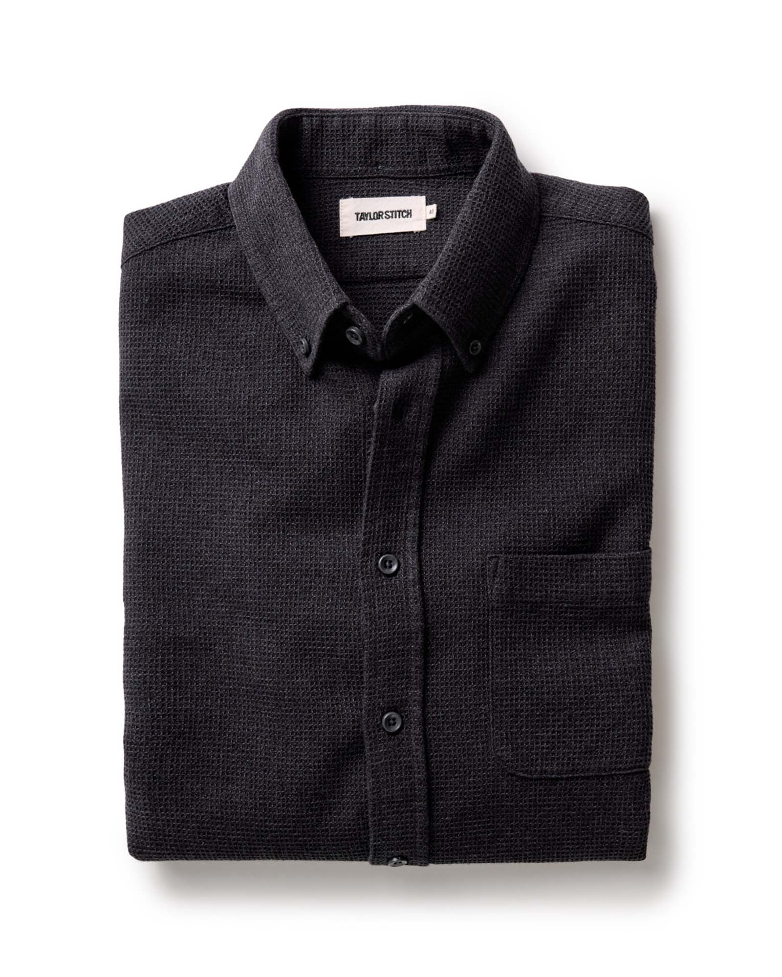 [ ANOTHERYOUTH ]★zipper waffle t Welcome Sliver Black Waffle Knit Zip Long Sleeve Shirt | Zumiez