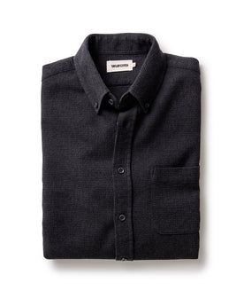 folded flatlay of The Jack in Coal Waffle, Wovens by Taylor Stitch