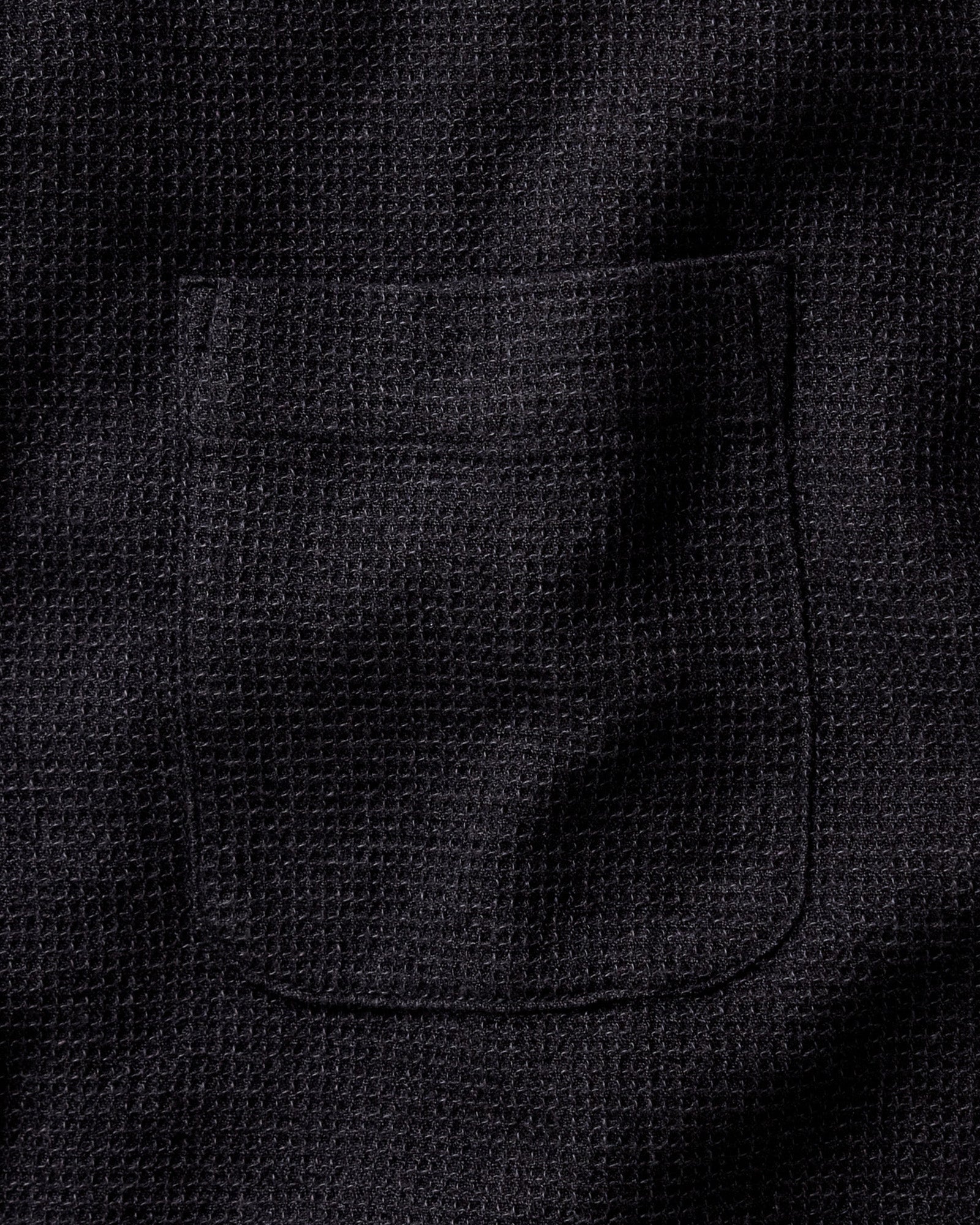material shot of the pocket on The Jack in Coal Waffle, Wovens by Taylor Stitch