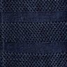 The Long Sleeve Polo in Indigo Knit Stripe