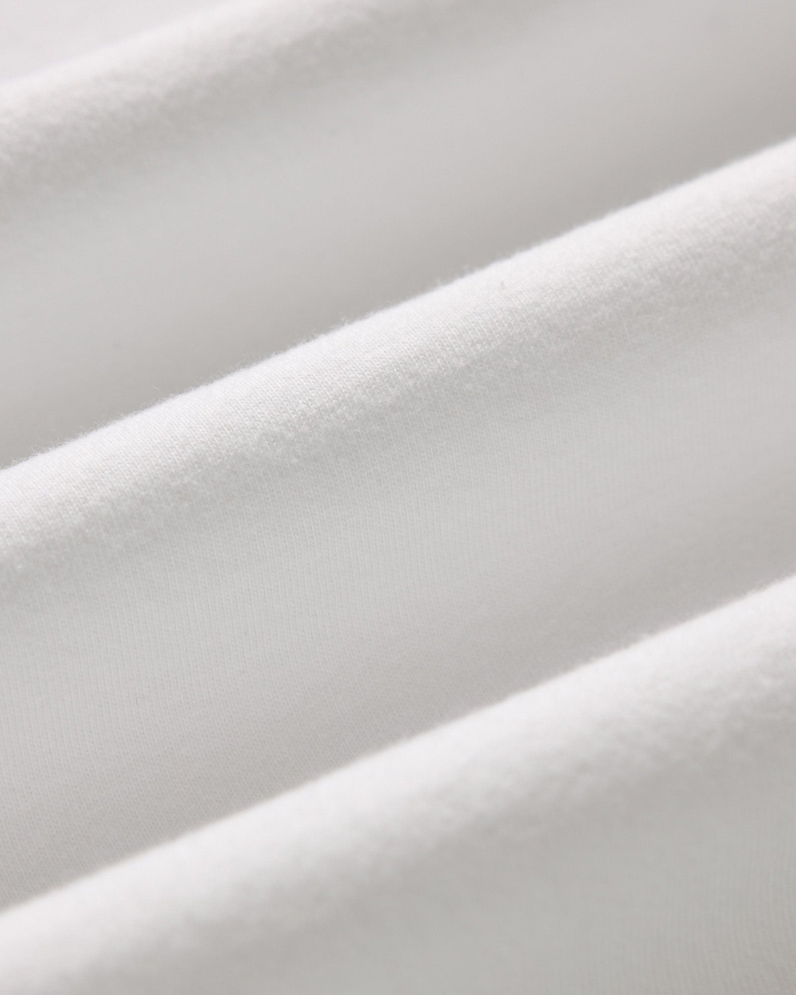 material shot of the fabric on The Organic Cotton Tee in White, Knits by Taylor Stitch