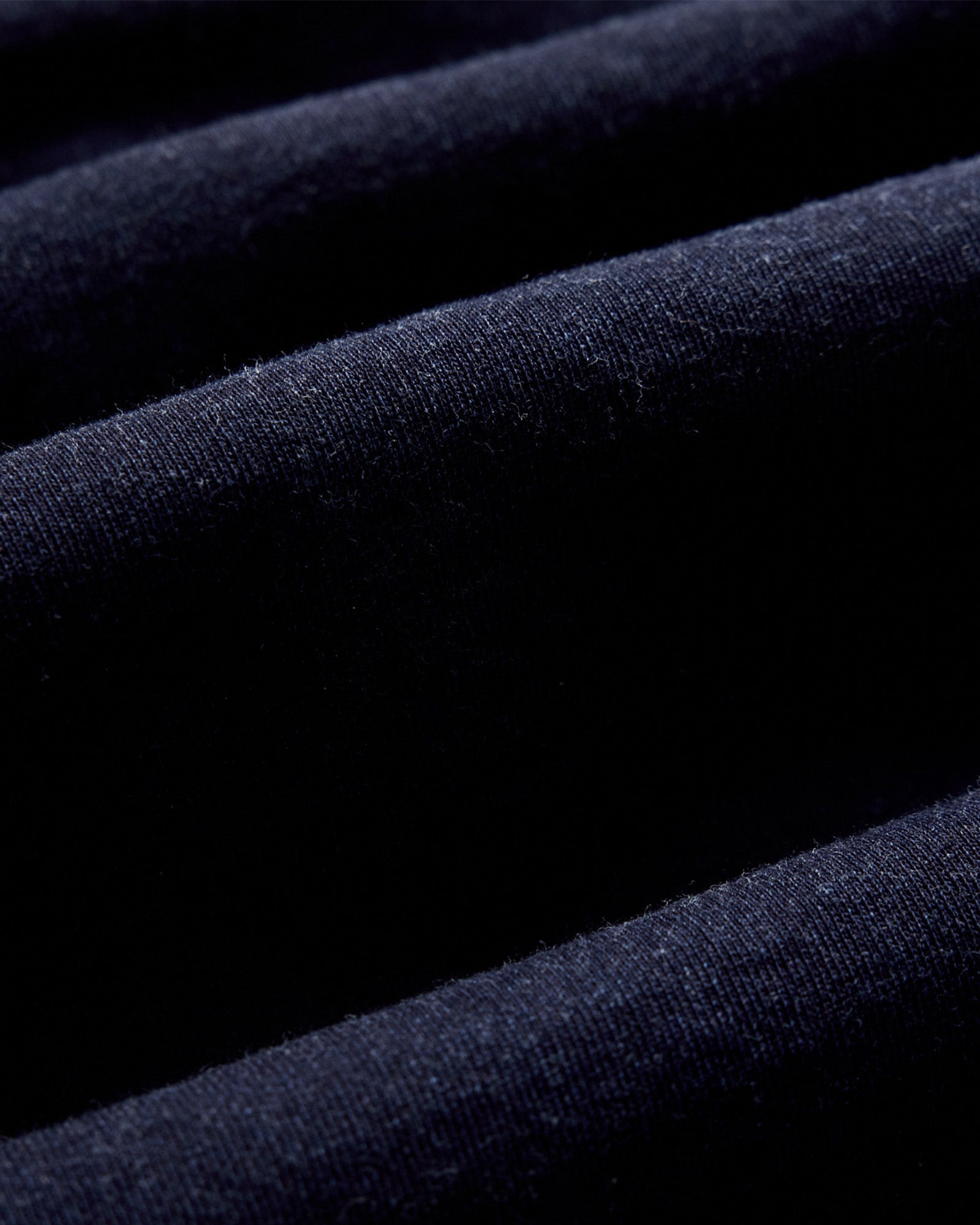 material shot of the fabric on The Apres Zip Hoodie in Rinsed Indigo Terry, Knits by Taylor Stitch
