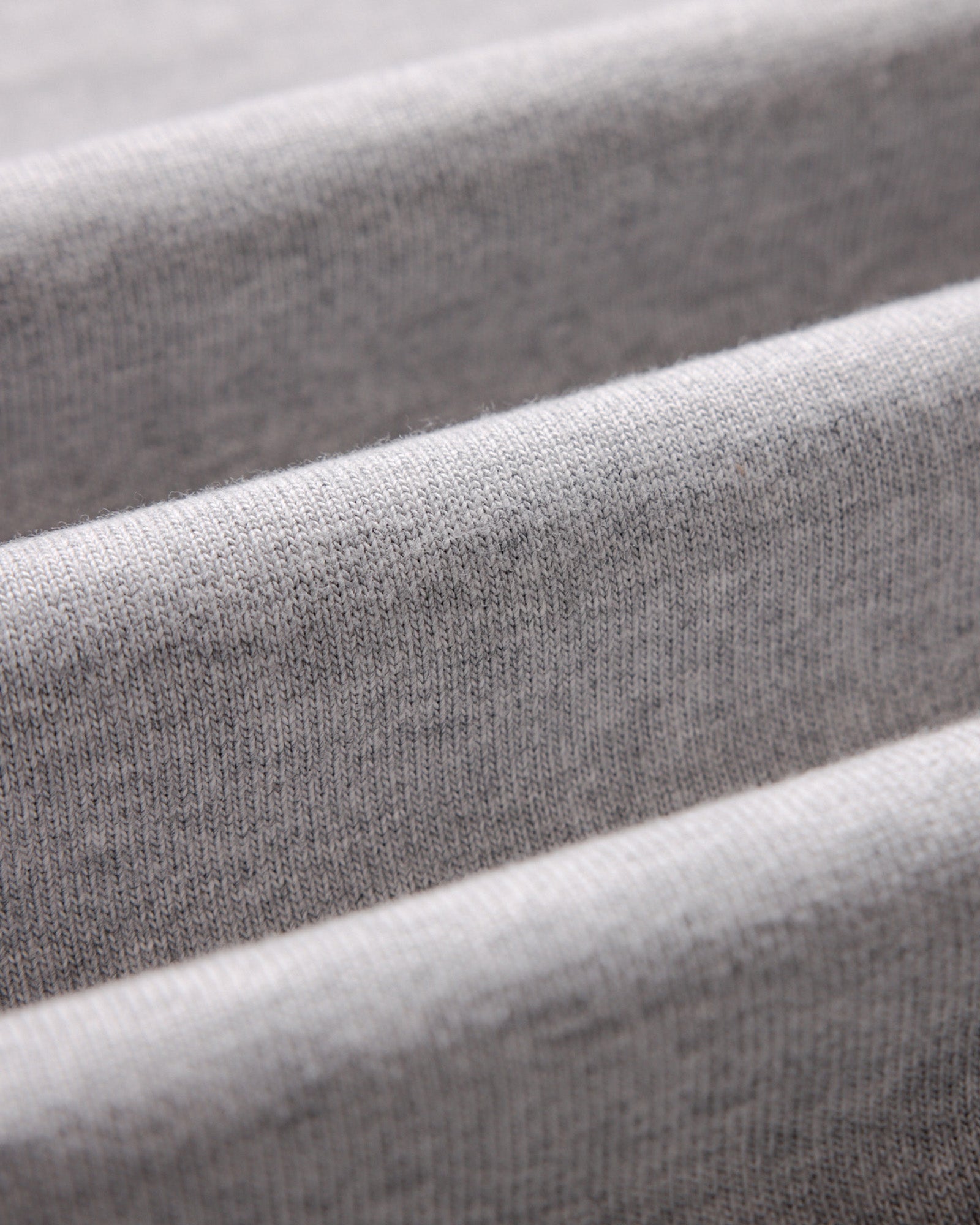 material shot of the fabric on The Rugby Shirt in Heather Grey, Knits by Taylor Stitch