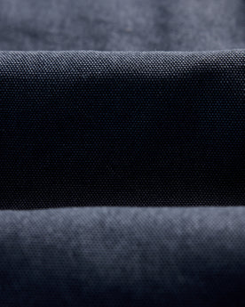 material shot of the fabric on The Shop Shirt in Navy Chipped Canvas, Wovens by Taylor Stitch