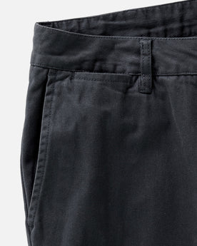 material shot of the belt loop on The Slim Foundation Pant in Organic Navy, Bottoms by Taylor Stitch