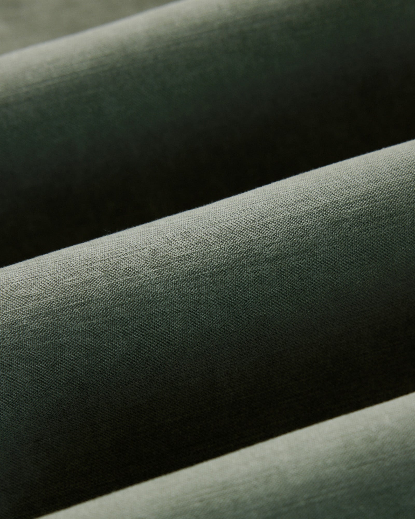 material shot of the fabric on The Surplus Pant in Field Olive Reverse Sateen, Bottoms by Taylor Stitch