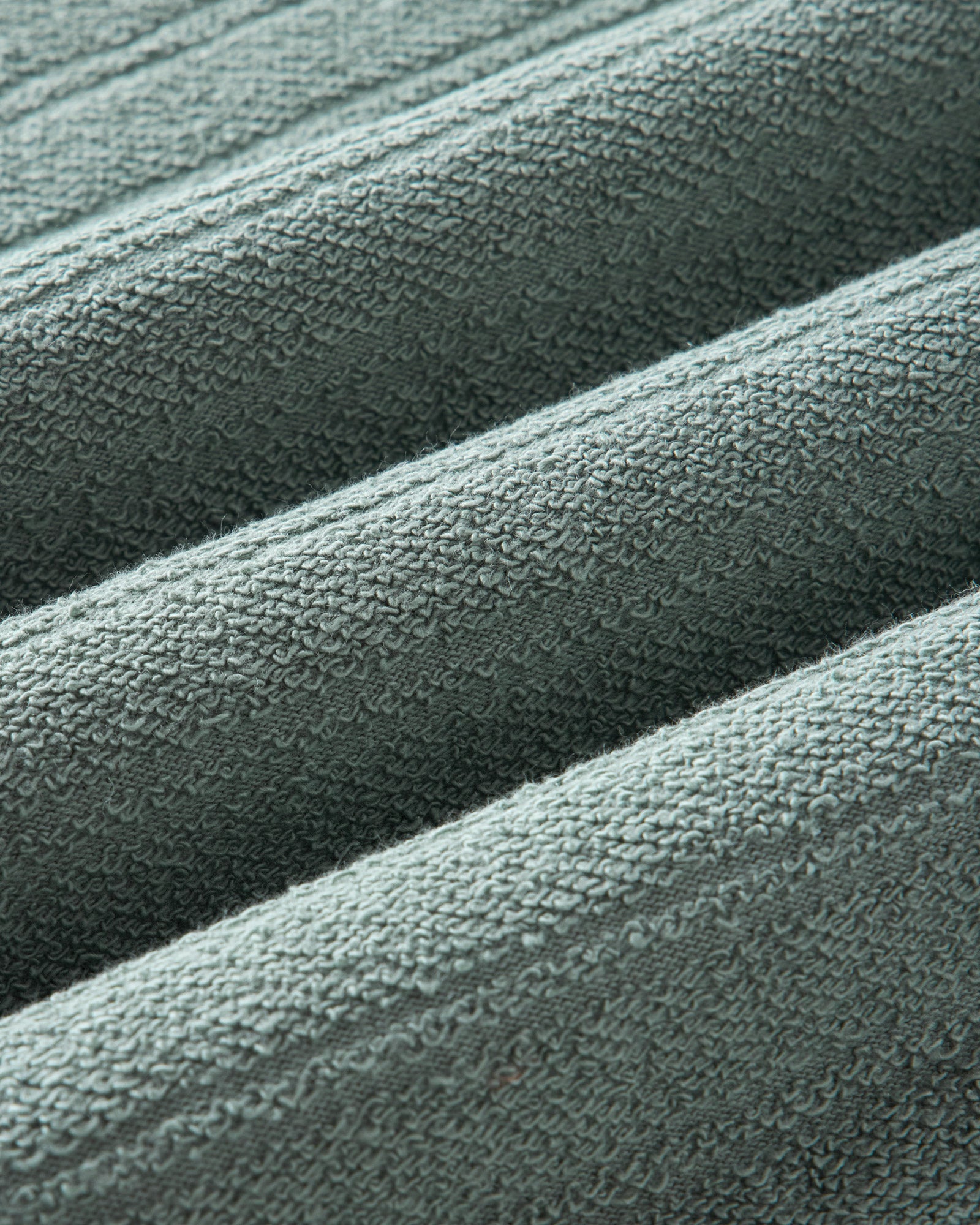 material shot of the fabric on The Meridian Polo in Faded Pine, Knits by Taylor Stitch
