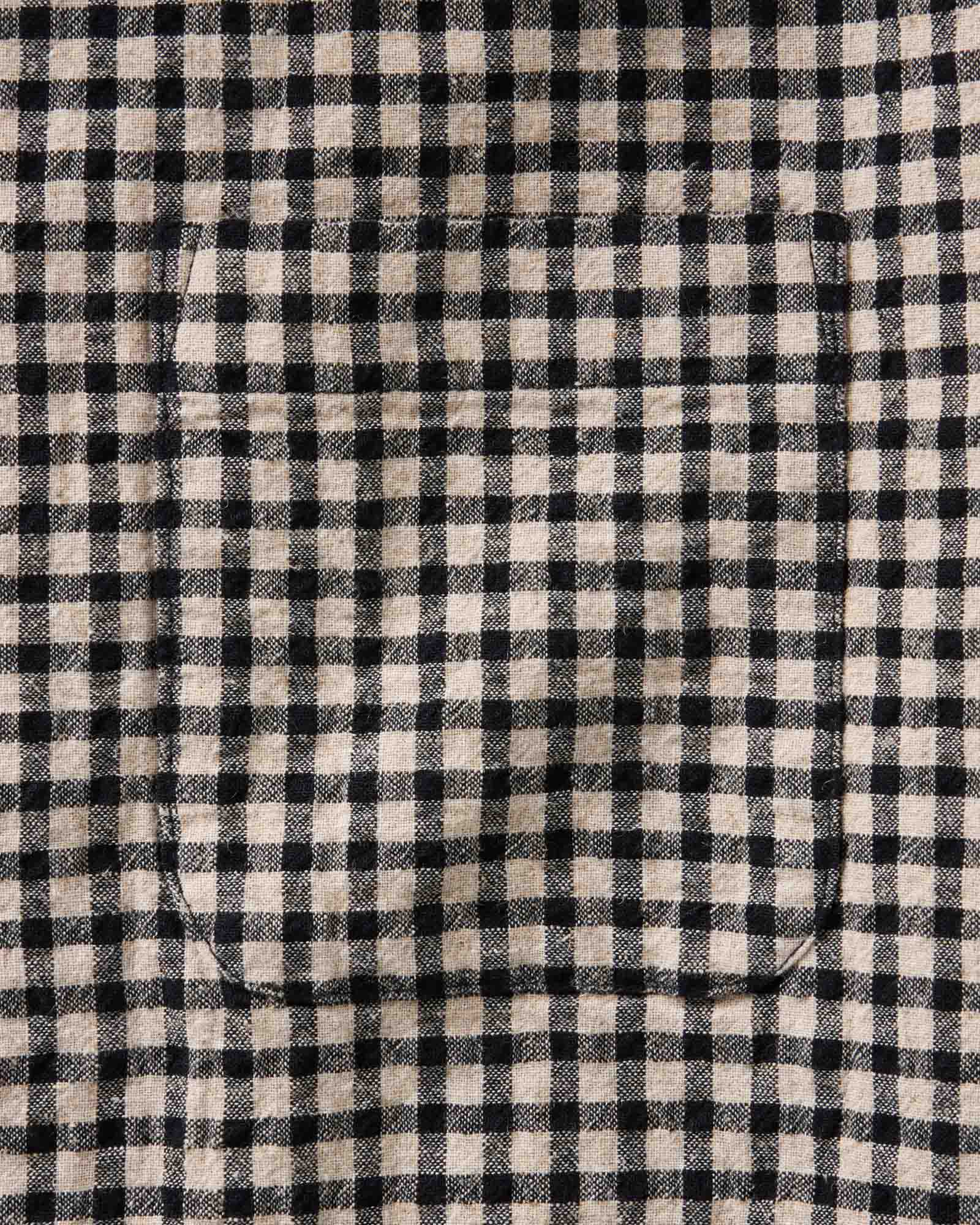 material shot of the pocket on The California Shirt in Breaker Gingham, Wovens by Taylor Stitch