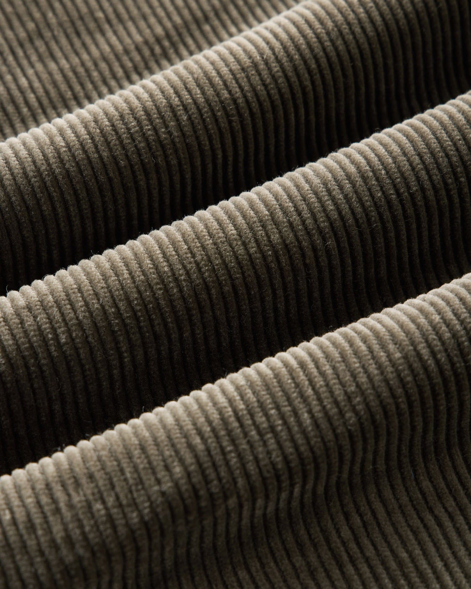 material shot of the fabric on The Carnegie Pant in Smoked Olive Corduroy, Bottoms by Taylor Stitch