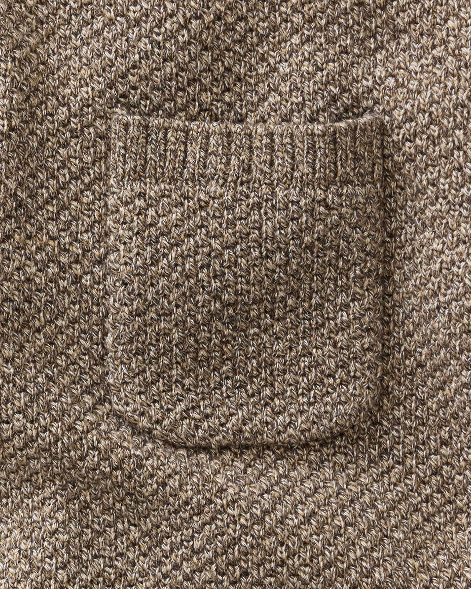 material shot of the pcket on The Crawford Crew Sweater in Coffee Twist, Knits by Taylor Stitch