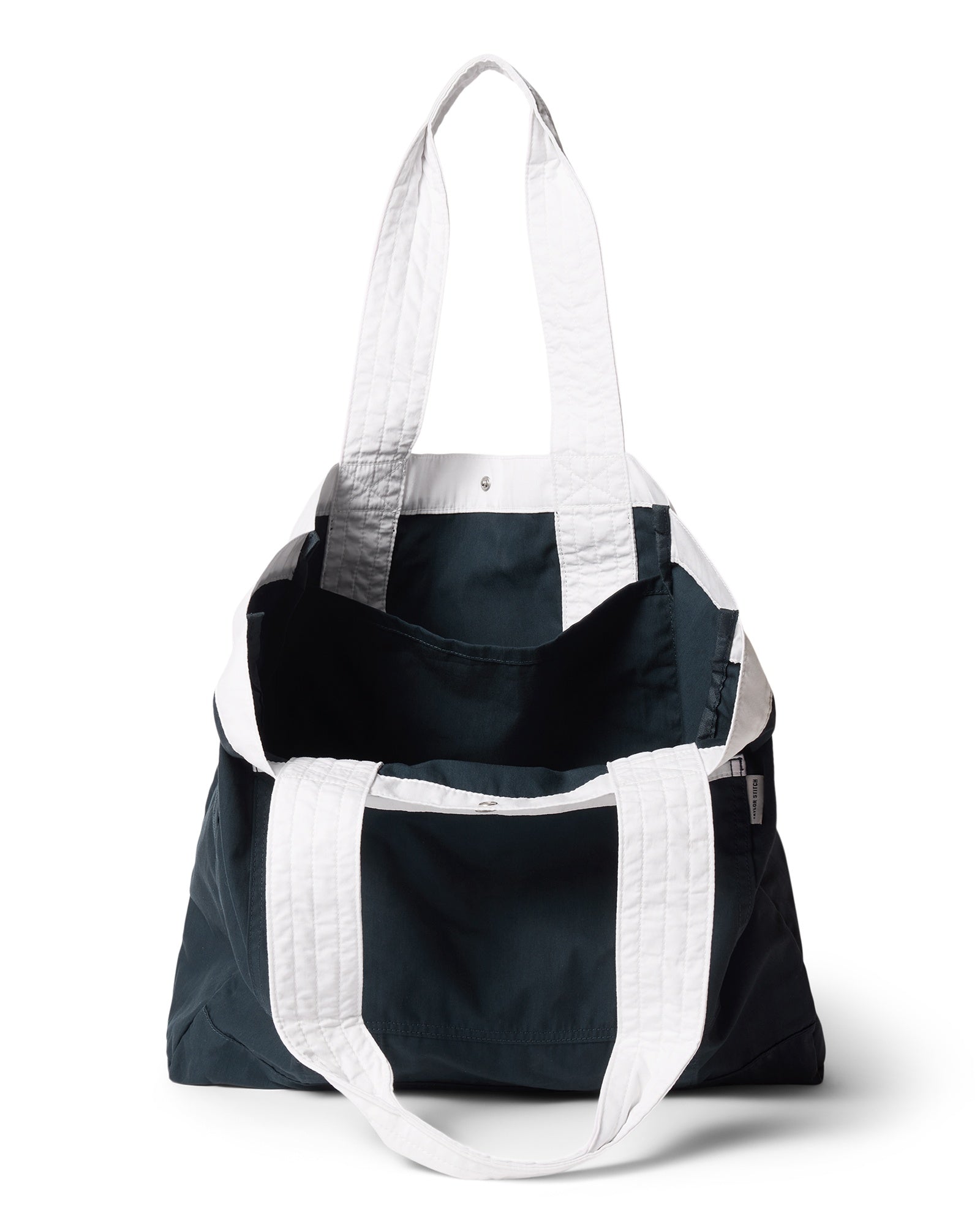 material shot of the inside of The Deck Tote in Navy Twill, Accessories by Taylor Stitch