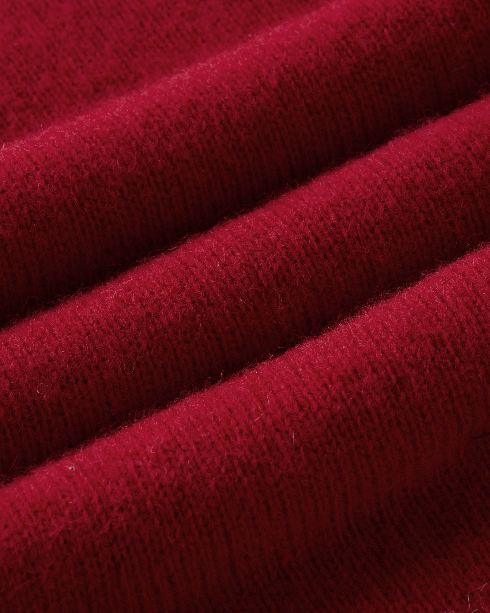 material shot of the fabric on The Eastmoor Sweater in Claret Wool, Knits by Taylor Stitch