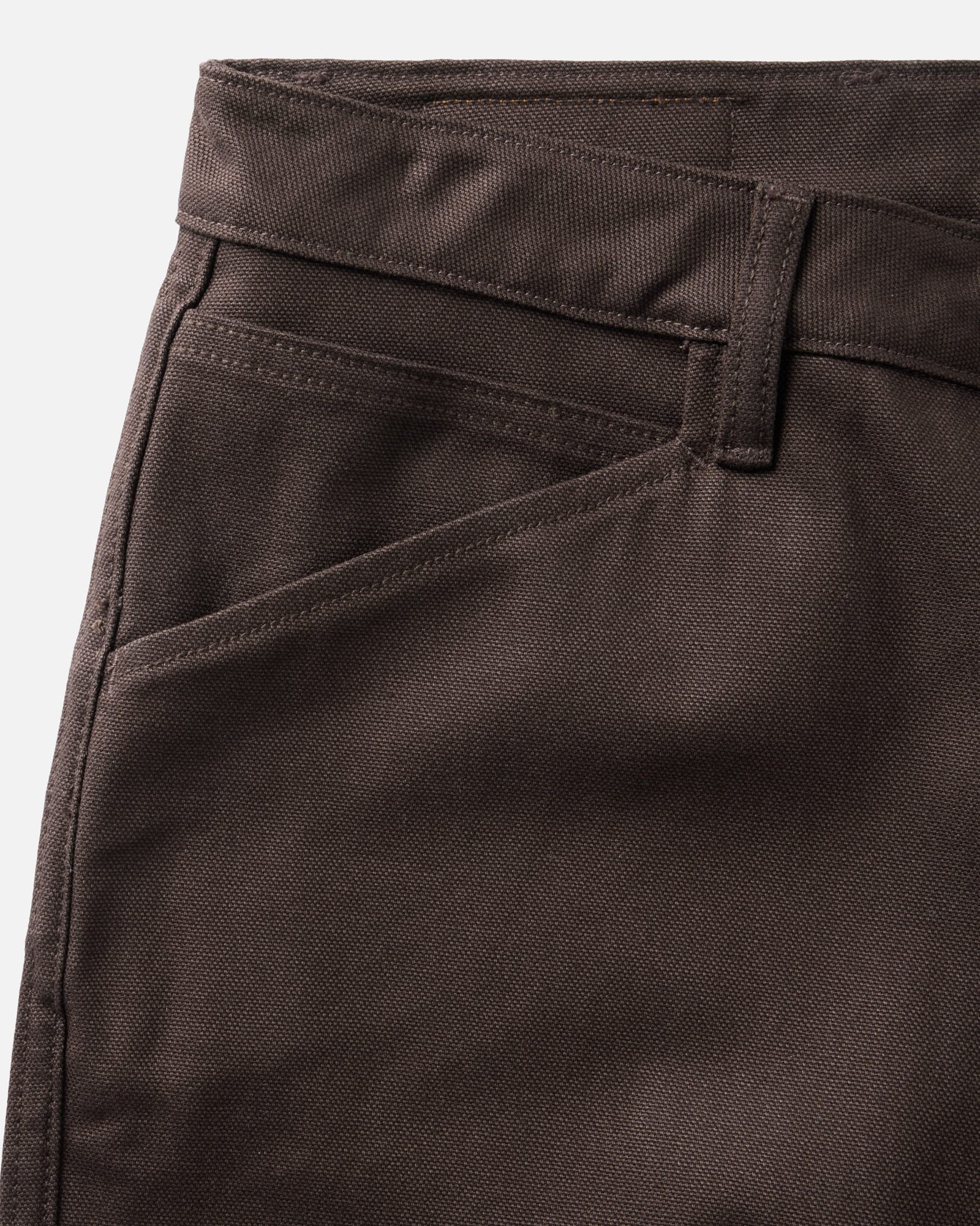 material shot of the pocket on The Good Acre Chore Pant in Coffee Canvas, Bottoms by Taylor Stitch