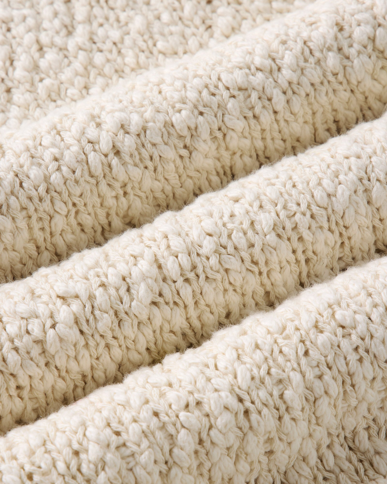 material shot of the fabric on The Match V-Neck Sweater in Vintage White Slub, Knits by Taylor Stitch