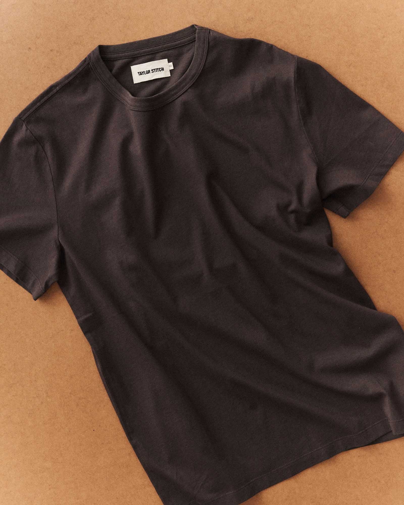 editorial image of The Regenerative Cotton Tee in Soil, Knits by Taylor Stitch