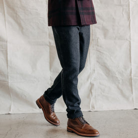 The Carnegie Pant in Charcoal Heather Wool - featured image