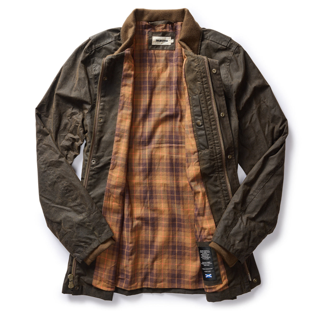 The Clutch Jacket in Soil Waxed Canvas Taylor Stitch