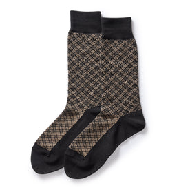 The Crew Sock in Coal Jacquard - featured image