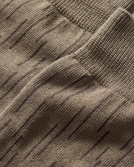 material shot of The Crew Sock in Rain Drop Camo, Accessories by Taylor Stitch