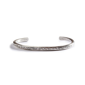 The Hammered Cuff in Silver - featured image