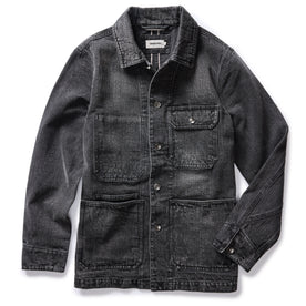 The Fremont Jacket in Black 3-Month Wash Selvage Denim - featured image