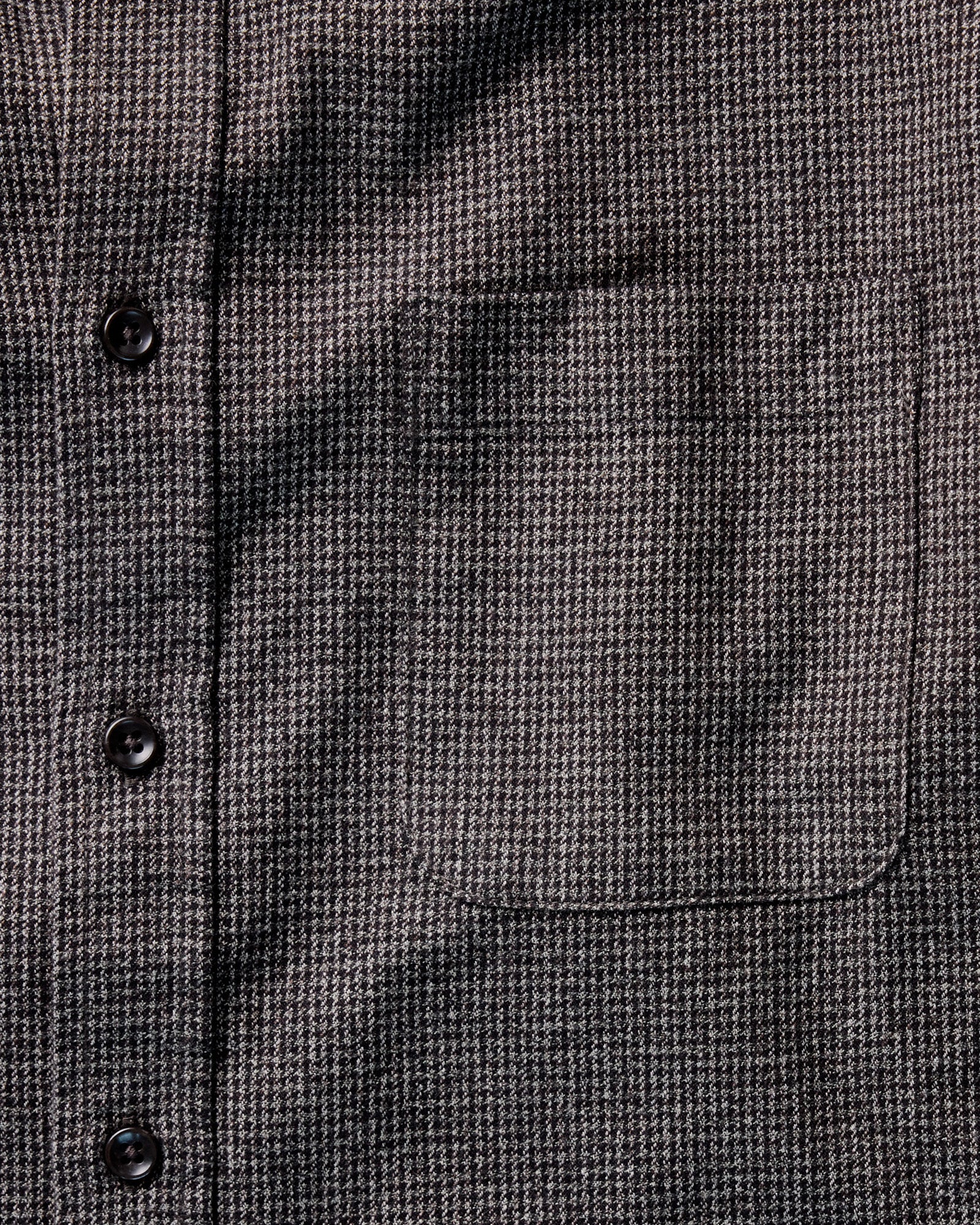 material shot of the pocket on The Jack in Dark Forest Houndstooth, Wovens by Taylor Stitch