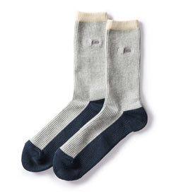 The Ribbed Sock in Grey - featured image