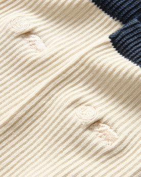 material shot of the ribbed texture of The Ribbed Sock in Natural, Accessories by Taylor Stitch