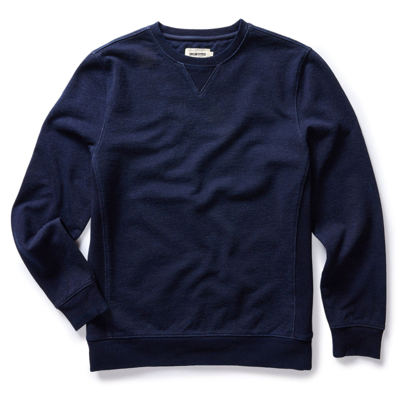 The Apres Crewneck Sweatshirt in Indigo Terry | Taylor Stitch