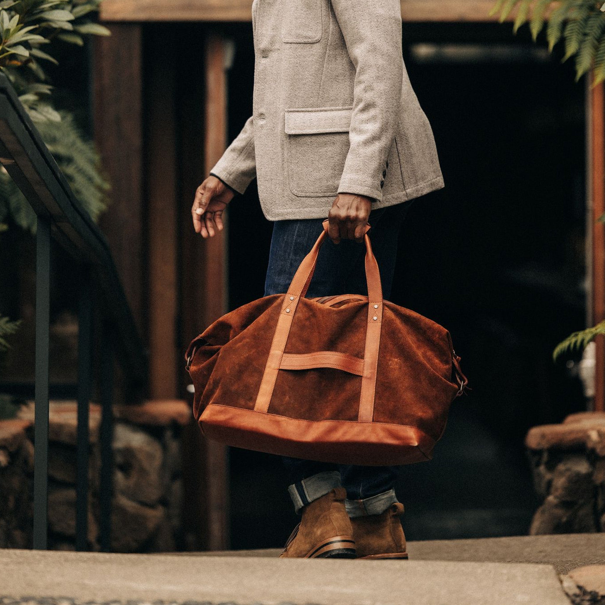 WL Boot Stitch Brown Duffle Bag main image 1