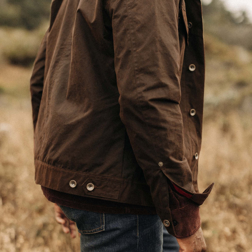 3510188 Khaki Stitched Long Jacket main image 1