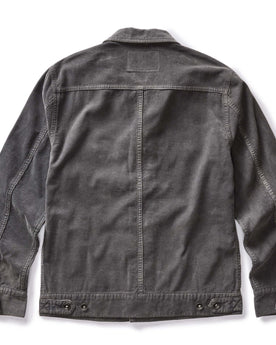 flatlay of the back of The Long Haul Jacket in Shale Cord, Outerwear by Taylor Stitch