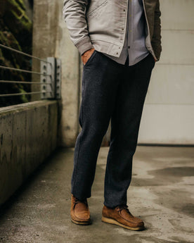 The Carnegie Pant in Navy Nep Wool: Alternate Image 1, Bottoms by Taylor Stitch