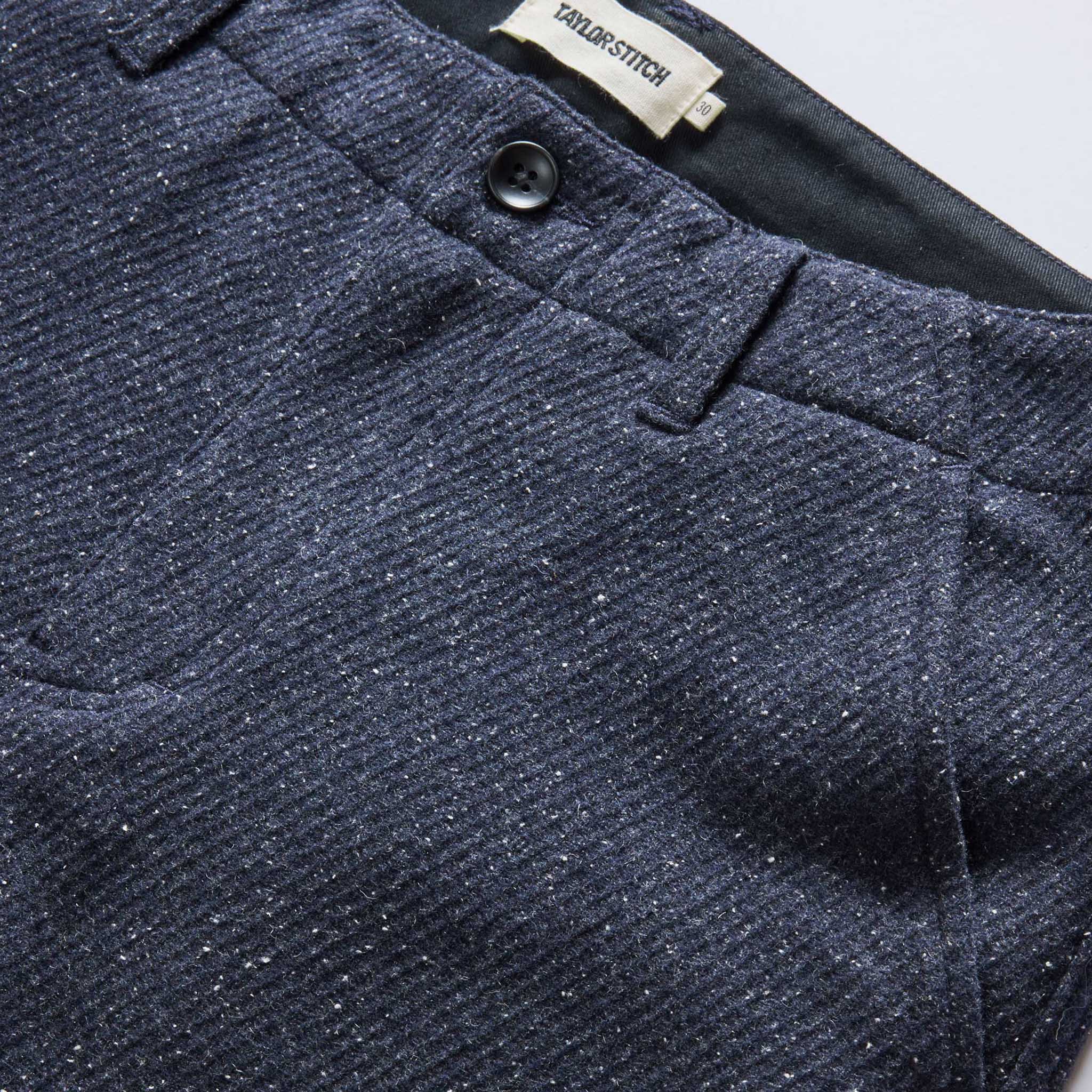 The Carnegie Pant in Navy Nep Wool: Alternate Image 5, Bottoms by Taylor Stitch